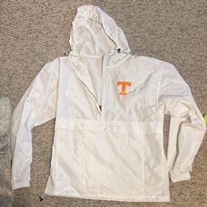 Champion Tennessee White Hooded Windbreaker
